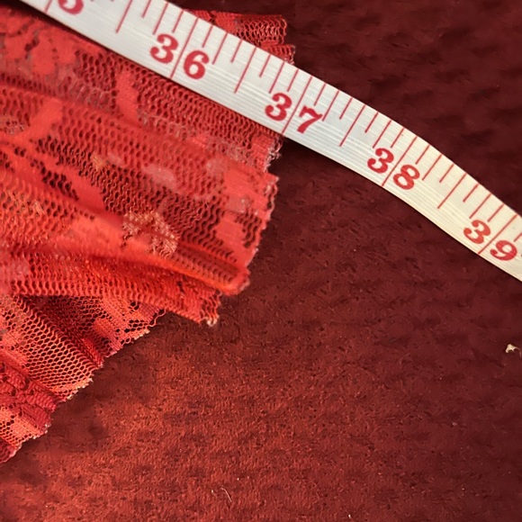 Anthropologie Maeve Brighton Coral Pink Ombré Tiered Lace Midi Skirt - Picture 6 of 9